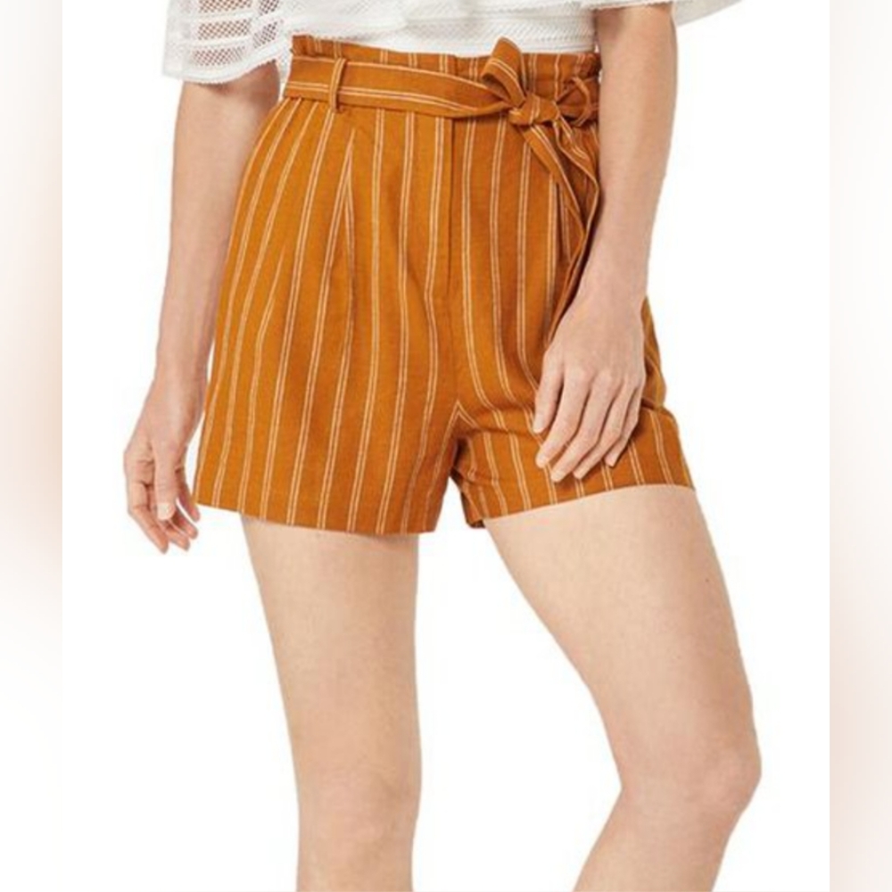 $15 Or Two For $20 Cathay Spice Stripe Hi-Waist Shorts